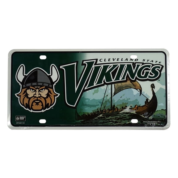 Cleveland St. Vikings 12x6 Metal License Plate