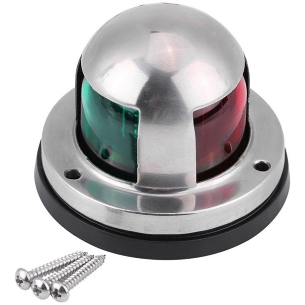 Luz de navegación marina LED roja y verde Luz de proa de barco de 12 V Luz de señal de barco marino, perfecta para pontón, skeeter, lancha a motor y esquife, modelo: color AC 37 Kuyhfg Sin marca