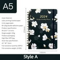 thumbnail image 1 of Planner 2024 2024 Personalized Weekly And Monthly Planner Flower Schedule English Diary on Clearance, 1 of 2