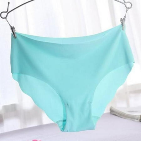 

Elaydool Solid Women Invisible Seamless Soft Thong Lingerie Briefs Hipster Underwear Panties