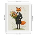 thumbnail image 2 of Paint By Numbers Kit for Adults Beginner - DIY Fox Suit Flowers Spectacles Character Canvas Painting Kits for Adults, Frameless Paint By Number for Adults for Home Wall Decor 16x20 Inch, 2 of 7