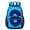 Blue and Black Tie Dye Pattern, variant on Blue and Black Tie Dye Pattern 17" Waterproof Oxford School Backpacks for Teens, S-Shape Padded Straps, for School, Travel, Hiking, Camping