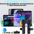 thumbnail image 4 of Micrófono inalámbrico Cancelación de Ruido Excepcional de alta duración Microfono para telefono Video Vlog  Micrófono de Solapa Inalámbrico para Teléfono Celular iPhone Android Tipo C, 4 of 6