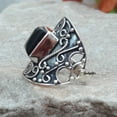 thumbnail image 4 of Beautiful Black Onyx Ring, 925 Sterling Silver Ring, Handmade Ring, Octagon Black Onyx Ring, Gift for her, December Birthstone, Long Ring, 4 of 8