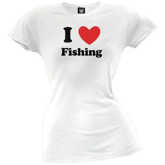 I Heart Fishing Juniors T-Shirt - Large