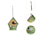 thumbnail image 6 of yotijay Metal Bird House Bird Hut Home Decoration Outside Shelter for, 6 of 9