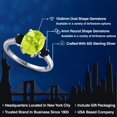 thumbnail image 2 of Gem Stone King 2.44 Ct Oval Yellow Lemon Quartz Black Onyx 925 Sterling Silver Ring, 2 of 6