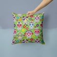 thumbnail image 2 of Carolines Treasures BB5117PW1414 Day of the Dead Green Fabric Decorative Pillow  14Hx14W multicolor, 2 of 4