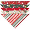 thumbnail image 5 of 4 Pcs Bandana de Noël pour Chien Foulard pour Animaux Lavable Réversible Ajustable Foulard Triangle de Noël Collier pour Chat Accessoire, 5 of 5