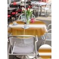 thumbnail image 5 of Outdoor Tablecloth with Umbrella Hole for Patio/Picnic/Party/Camping, Ombre Burnt Orange Waterproof Table Cloth Round Cover Washable, Modern Abstract Art Gradient (Dia 54"), 5 of 9