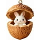 thumbnail image 1 of Animales del bosque Bellotas Adornos | Decoraciones acrílicas 2D para árboles de Navidad | Colgante colgante de animales del bosque | Decoración navideña duradera y viva | 1 Pieza | Acento festivo, 1 of 2