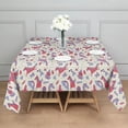 thumbnail image 3 of Cartoon Unicorn Butterfly Flower Pattern Square Tablecloth,Waterproof Square Table Cover,Wipeable Spillproof Washable Table Cover for Home Kitchen Party Decor 42"X42"(107x107cm), 3 of 6