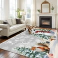 thumbnail image 2 of 8x10 Area Rugs for Living Room, Grey Snowman Christmas Non Slip Area Rugs for Kitchen Bedroom Entryway, Xmas Tree Snowflake Gifts Washable Carpet Runner Rug Floor Mats for Bedroom Home Decor, 2 of 9