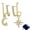 Gift Bag, variant on Womens Zircon Hexagram Moon Drop Dangle Stud Earrings 925 Silver Plated Jewelry-Gift Bag