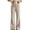 BN41_Khaki, variant on Baggy Plaid Sweatpanst Women Fashion Flared Trousers With Pockets Fall Winter Thermal Slacks Khaki M
