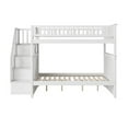 thumbnail image 5 of Atlantic Furniture Columbia Staircase Bunk Bed, Full/Full, White, 5 of 5