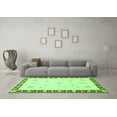 thumbnail image 3 of Ahgly Company Indoor Square Abstract Green Modern Area Rugs, 6' Square, 3 of 4