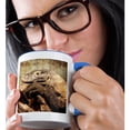 thumbnail image 2 of 3drose, Monitor Lizard or Komodo Dragon, 15oz Two-tone Blue Mug, 2 of 6