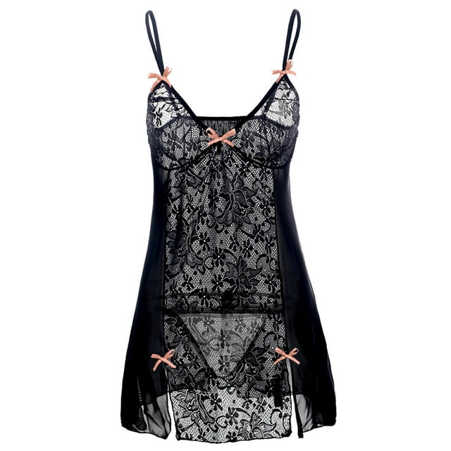 Ensemble de Pyjama pour Femmes Pyjama en Dentelle Patchwork pour Femmes Nuisette Aguichant Séduisante à Bretelles Pyjama Aguichant pour Femmes