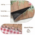 thumbnail image 6 of Eucalyptus Trucks Round Area Rug 6Ft Washable Circle Rugs for Bathroom Office, Spring Rustic Floral Wooden Red Plaid Non-Slip Carpet Floor Mats Indoor Outdoor Carpet Runner Aesthetic Home Decor, 6 of 8