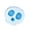 Light Blue, variant on Halloween Skull Squeeze Toy, Soft PVC Stress Relief Toy, Sensory Fidget Ball for Adults, Party Favor, Light Blue