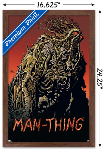 Marvel Comics: Man-Thing #2 Wall Poster, 14.725" x 22.375" Framed