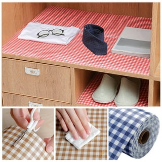 Cute Decorative Non Adhesive Foam Shelf Liner Paper for Kitchen Cabinets  Drawer Dresser Pantry Closet (Red, 17.7 by 78.8 Inches)