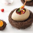 thumbnail image 1 of Discount Oval Irregular Opening Tableware Decoration Oval Shape Ceramic Bowl Cold Drink Dessert BBQ Restaurant Tableware 2025 New, 1 of 7