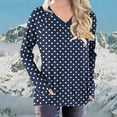 thumbnail image 6 of ShiShine Women's Long Sleeve Tunic Tops Fall Shirts to Wear with Leggings Loose Fit Dressy V-Neck Blouse, 6 of 6