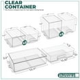 thumbnail image 6 of Sorbus 5-Pack Clear Stackable Acrylic Drawers – Tall, Wide & Small for Baby Accessories, 6 of 7