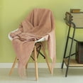 thumbnail image 3 of Decorative Throw Blanket  - 50x60in Soft Knit with Delightful Fringe Edges for a Sophisticated and Cozy Touch to Your, 3 of 9