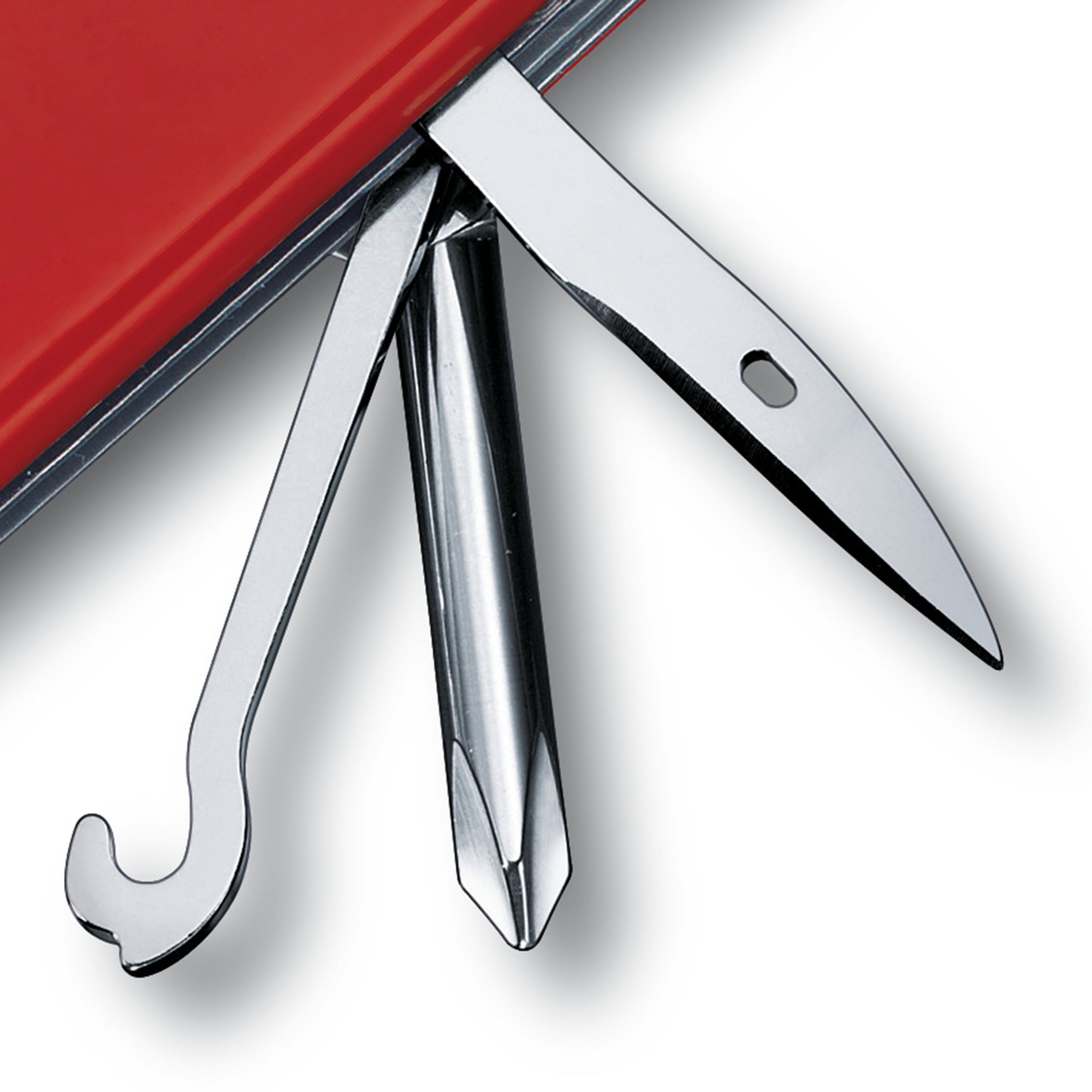 Victorinox Super Tinker Swiss Army Knife, 14 Function Swiss Made Pocket Knife with 2 Blades, Scissors, and Philips Screwdriver - Red, Blister
