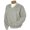 Gray, variant on Monterey Club Men's Microfiber Suede Peached V-Neck Long Sleeve Pullover #1744