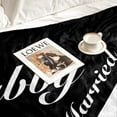 thumbnail image 3 of LHSHID Wedding Gifts for Newlywed Couple Mr and Mrs Honeymoon Throw Blanket Anniversary Romantic Gifts for Women Men Couples Gifts for Her Him Girlfriend Boyfriend Blankets for Couch Bedches 30x40in, 3 of 5