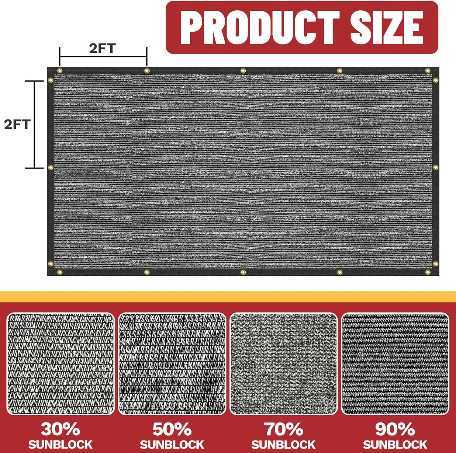 ShadeMart 90% 2' x 3' Green Custom Size Dog Shade Cover Canopy Shade Cloth/ Privacy Screen with Grommets for Pergola, Outdoor, Patio, Garden Fence, Apartments Railing （We Make Custom Size )