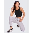 thumbnail image 4 of CRZ YOGA Womens Butterluxe Double Lined Cropped Tops Racerback Tanks Sleeveless Casual Workout Crop Shirts, 4 of 6