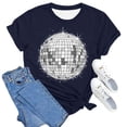 thumbnail image 4 of DHFJKG Disco Party T Shirts For Women Short Sleeve Crewneck Loose Fit Soft Graphic Tee Summer Fashion Outfits Lightweight Versatile Tops, 4 of 5