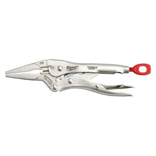 ABN Long Reach Pliers 4-Piece Set - Angled Curved Straight and Duckbill 