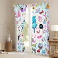 thumbnail image 3 of Manfei Colorful Guitar Blackout Curtains Set of 2 (52x84 Each),Music Instruments Piano Window Curtains,Pink Music Notes Curtains and Drapes For Girls,Microfiber Bedroom Decor, 3 of 6
