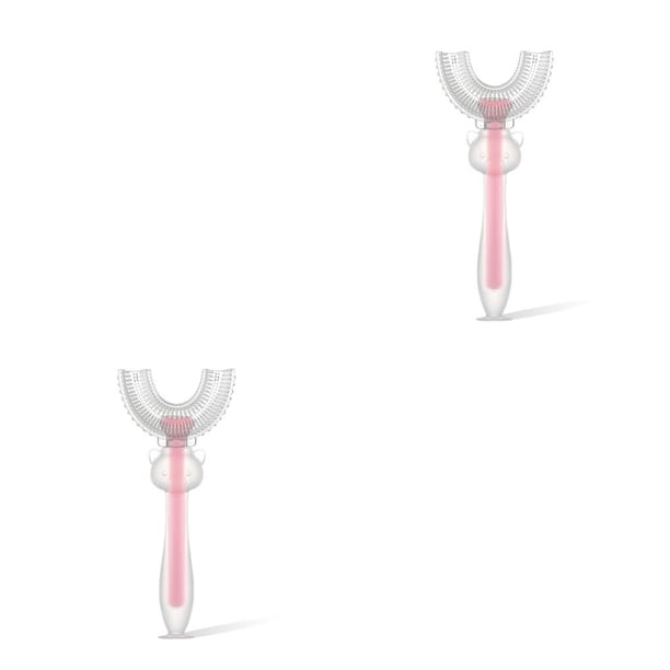 Monstrate Cepillo de de silicona en forma de U, cepillos de para niños de doble cara, mordedores de 360 grados para niños pequeños, Type2 NO2