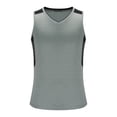 thumbnail image 4 of pstuiky Camiseta sin mangas para hombre, Camiseta deportiva y casual de cuello redondo de color liso para hombre. Chaleco de hombre xl, 4 of 8