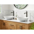 thumbnail image 3 of Ramus™ Single Handle Vessel Bathroom Sink Faucet with Pop-Up Drain in Matte Black (2-Pack), 3 of 11
