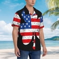 thumbnail image 3 of Susaid American St Patrick's Day Print Hawaiian Shirts for Men Women,Hawaiian Summer Short-Sleeve Casual Relaxed-Fit Button-Down,3X-Large, 3 of 7