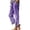 Purple, variant on Women's Pants with Pockets Gradient Print Straight Leg High Waist Cropped Trousers Casual Loose Lounge Pants (XL, Red 1)