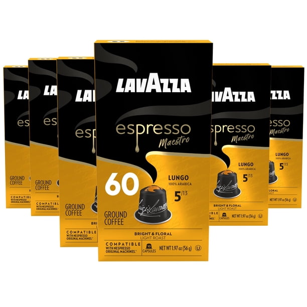 Cápsulas de café Lavazza Espresso Maestro Lungo, paquete de 60