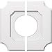 thumbnail image 3 of Ekena Millwork CMP14LE2-06000 14 in. OD x 6 in. ID Square Locke Architectural Grade PVC Contemporary Ceiling Medallion - 2 Piece, 3 of 4