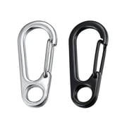FEAMOS 10Pcs Spring Snap Hook Key Holder Keychain Carabiner Alloy Carabiner Keychain Clip Multifunction Carabiner Keychain