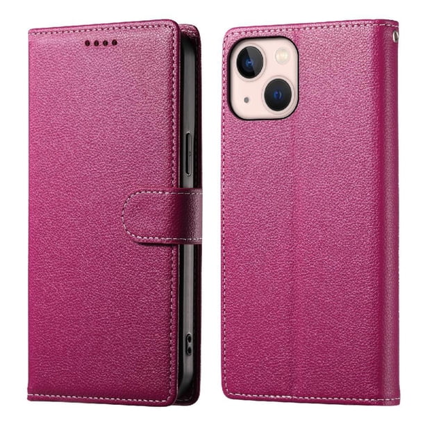 Funda para FOXDOCK iPhone 13 Mini – Cuero Premium, 3 ranuras para tarjetas, Protección contra impactos