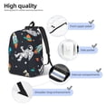 thumbnail image 5 of Daiia Space Vintage Canvas Backpack for Men and Women ,Hiking Backpack,Travel Laptop Bag for School,Large Capacity Backpack, 5 of 8