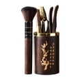 thumbnail image 1 of Juego de Té de Kung Estilo Japonés de 6 Piezas Juego de Té Accesorios de Juego de Té Cilindro de Té de Madera para El Hogar Herramientas para Ha ciruela Sunnimix Tetera Porcelana, 1 of 8